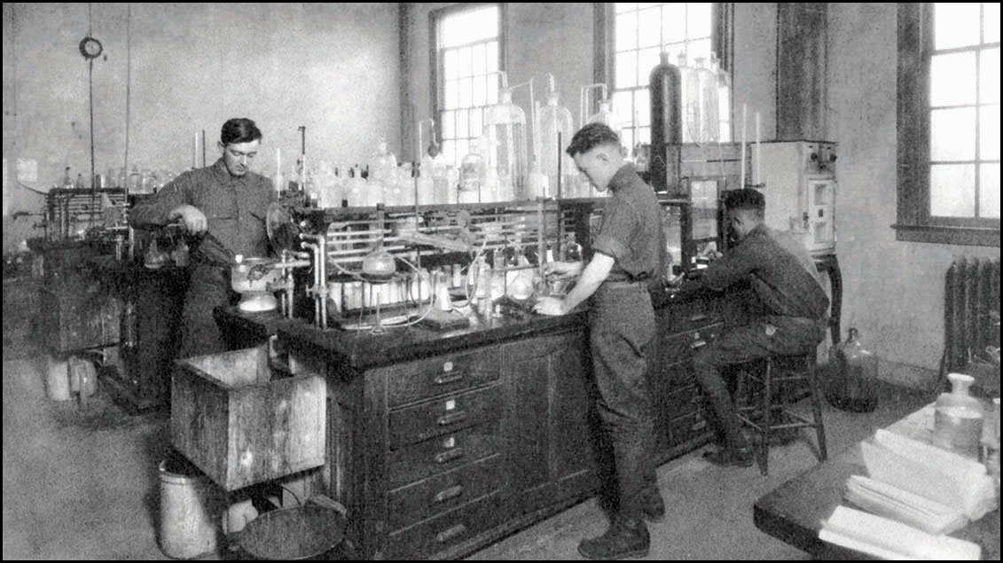 inside an old laboratory