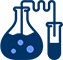 Ernenmeyer flask distilling into test tube