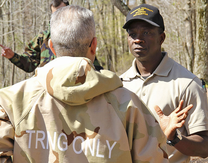 training in the woods